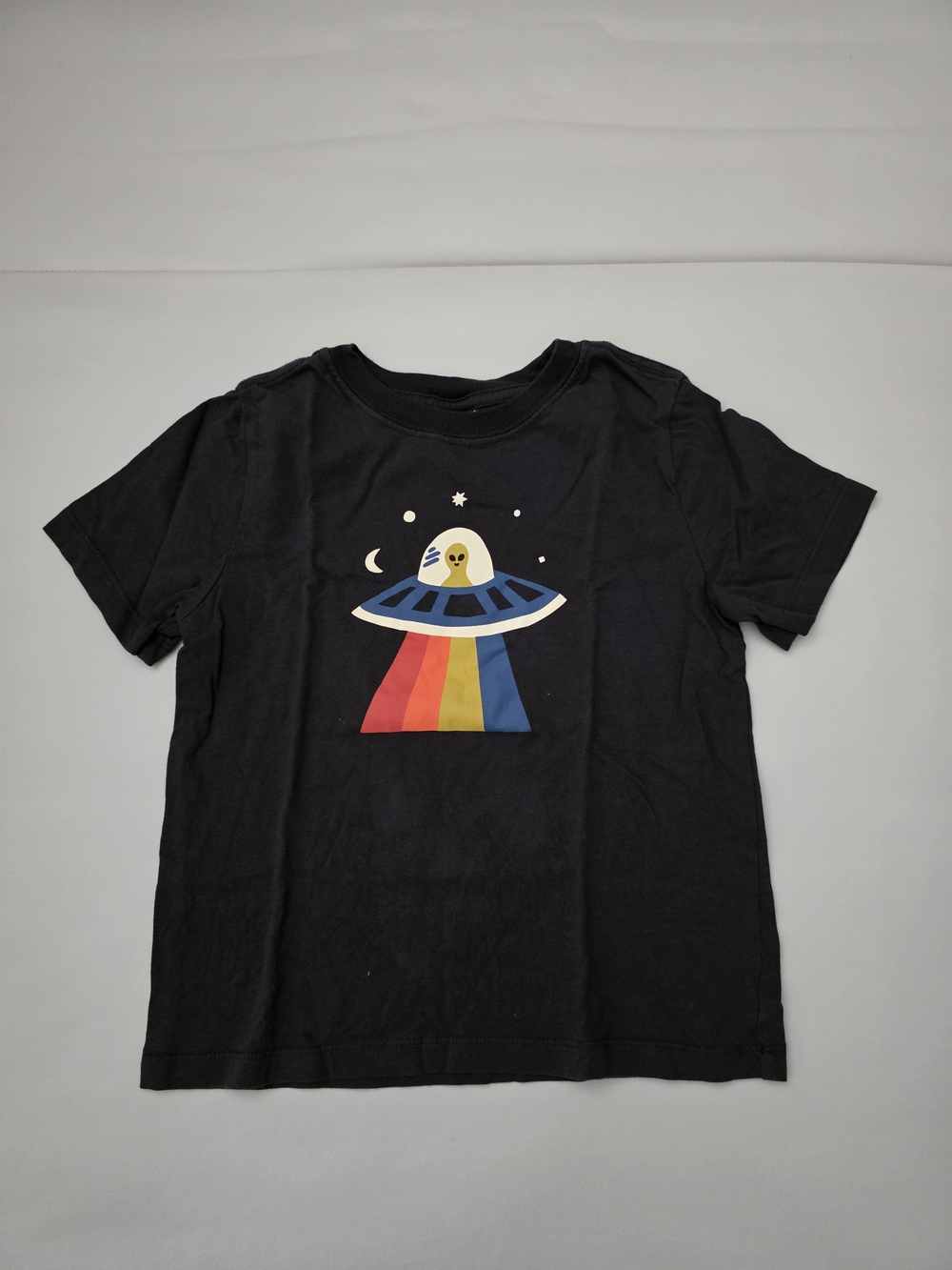 (EUC) Hanna Andersson Short Sleeve Graphic Tee - Extra Terrestrial - Size 4